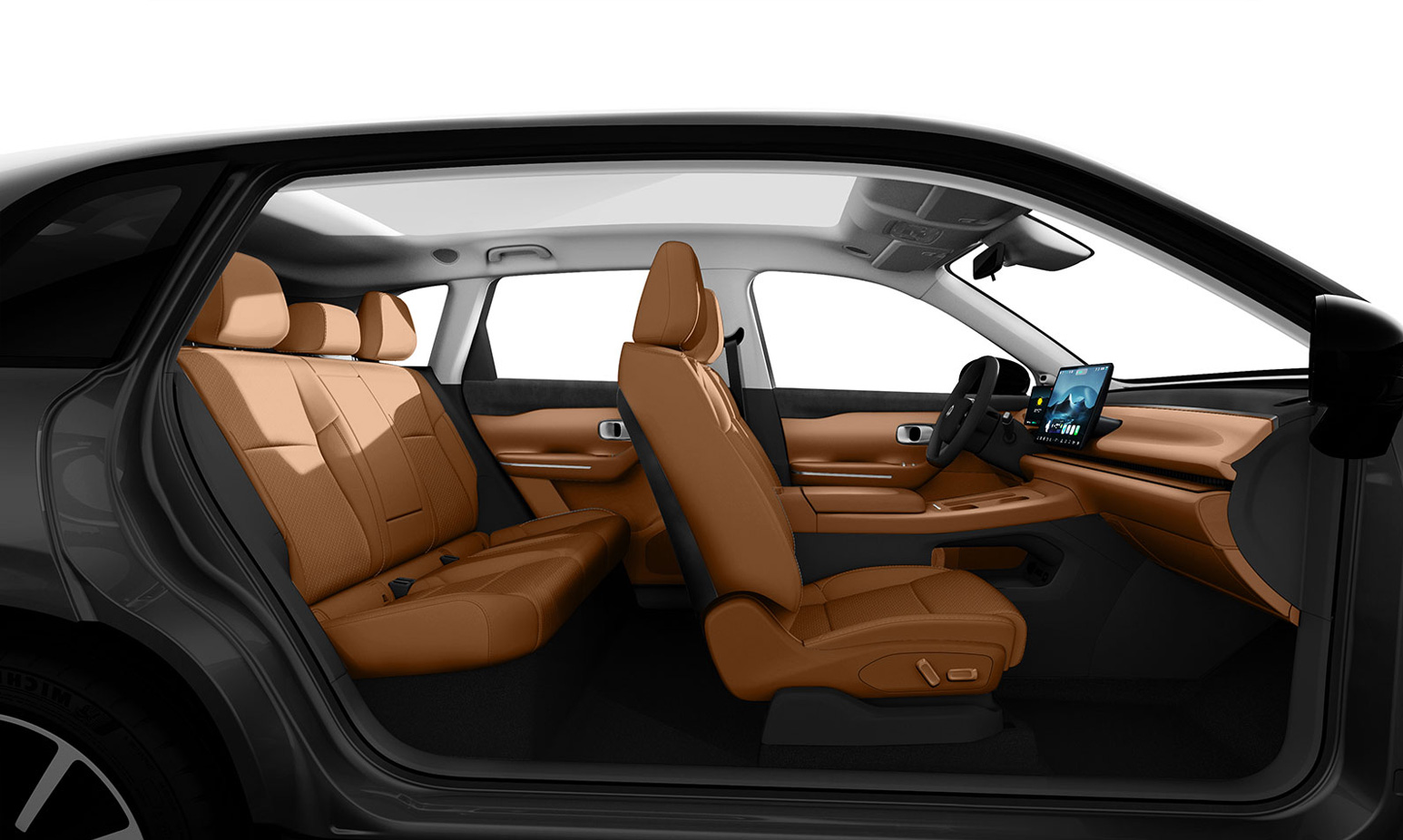 Leapmotor C10 - interiér Hnědá Camel